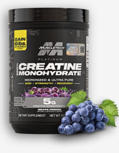PLATINUM CREATINE 400 GRAMOS SABOR GRAPE FREEZE – MUSCLETECH