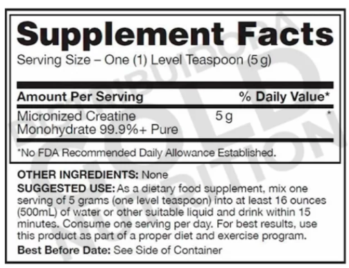CREATINE POWDER – OPTIMUM NUTRITION-60 SERVICIOS SIN SABOR