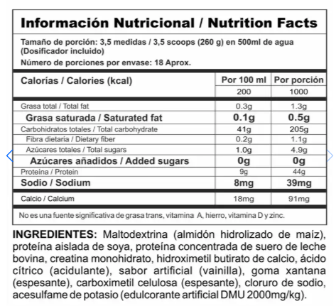 Proteina Megaplex Creatine Power 10 Libras