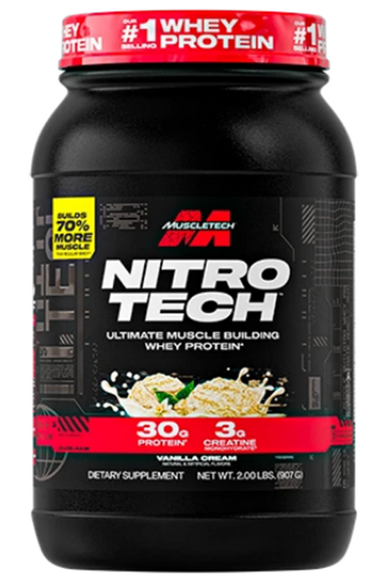 nitrotech 2lb- vainilla- muscletech