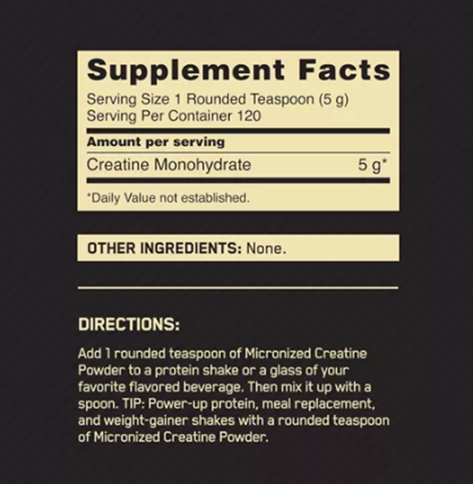 CREATINA MICRONIZADA ON - 120 SERVICIOS