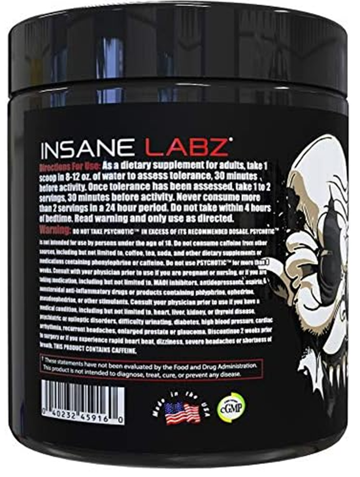 PSYCHOTIC BLACK 35 SERVICIOS SABOR GRAPE – INSANE LABZ